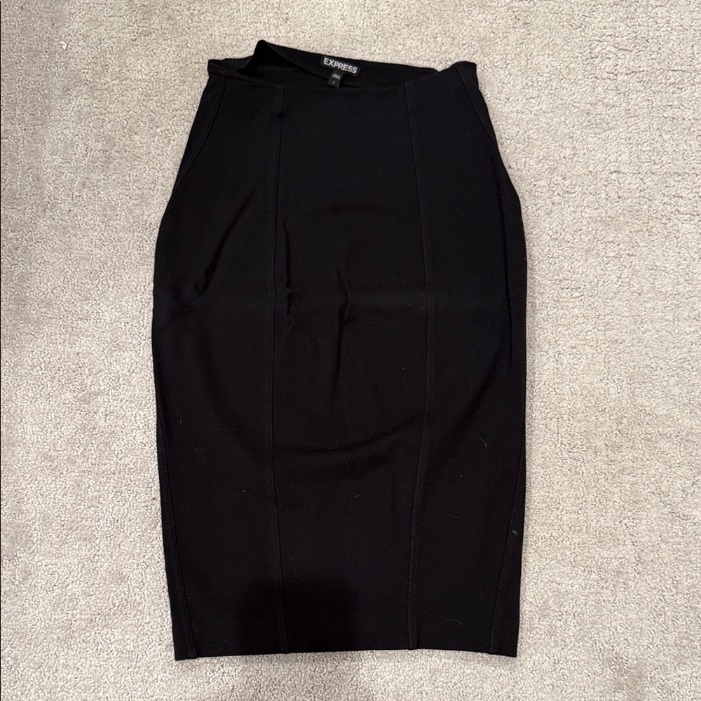 Express Classic Black Pencil Skirt